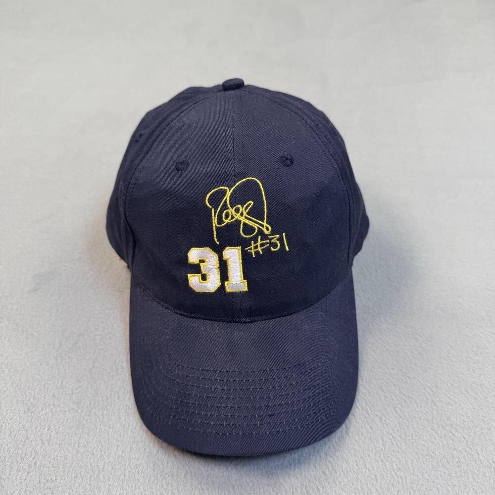 Reggie Miller Hat Cap Strap Back Mens One Size SGA Indiana Pacers Pepsi